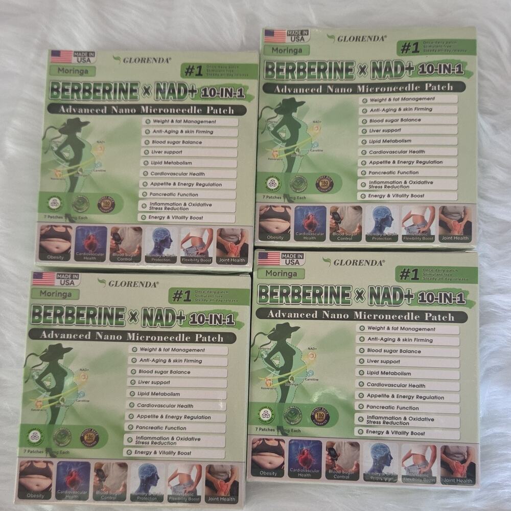 4 Moringu Berberine + NAD+ Liquid Ampoules Box Cellular Vitality Supplement